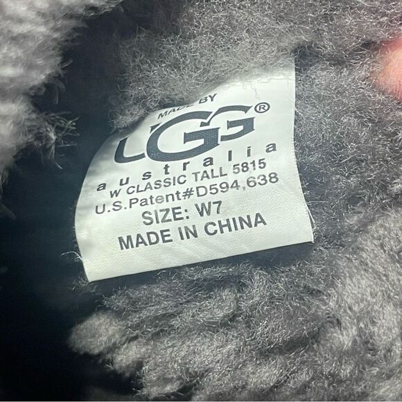 UGG tall gray womens boots Size 7 Preowned - Picture 4 of 7